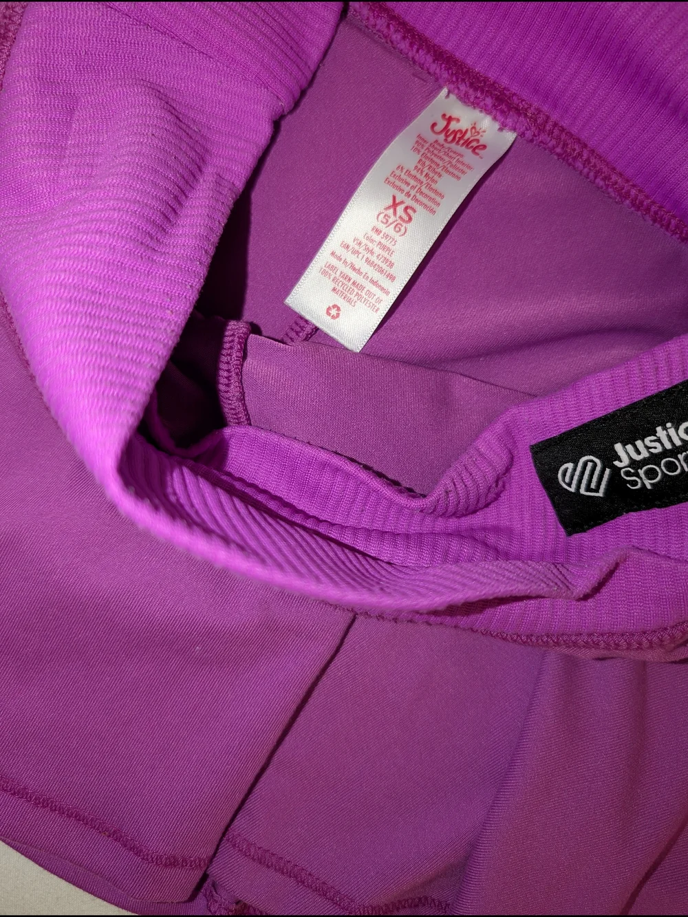 Justice Sport Purple Athletic Skort